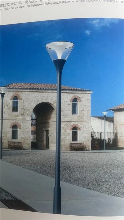 Luz de jardín con carcasa de aluminio con punta