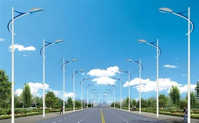 Poste de luz de calle moderno