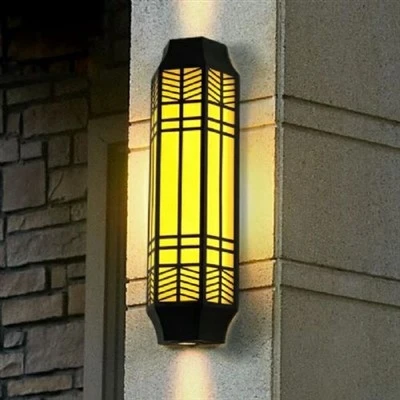 Luces de poste de puerta al aire libre