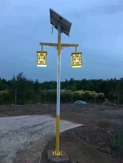 Luces de poste para exteriores con energía solar